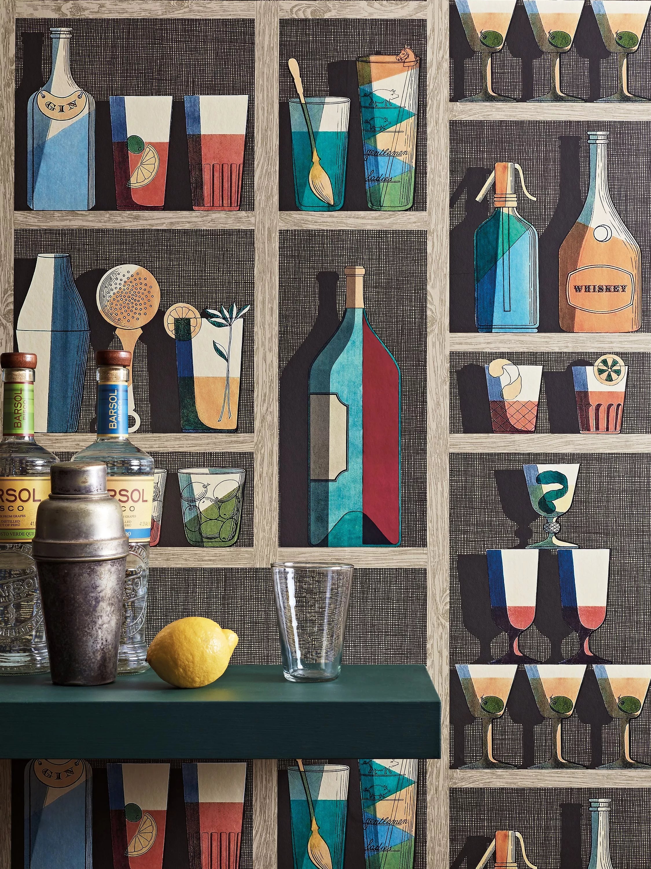 Cole & Son Cocktails Wallpaper 10m x 68.5cm - British product