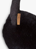Barts plush black ear muffs one size (British brand)