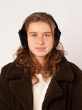 Barts plush black ear muffs one size (British brand)
