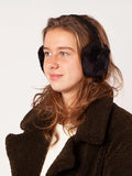 Barts plush black ear muffs one size (British brand)