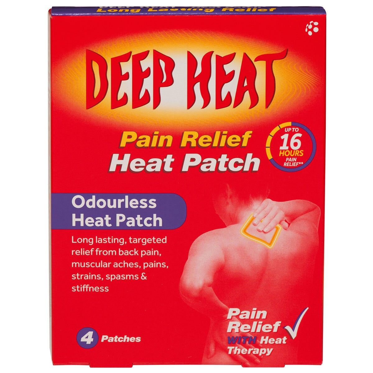 Deep Heat Pain Relief Heat Patch, 2 x 4 Pack Pain Relief Costco UK