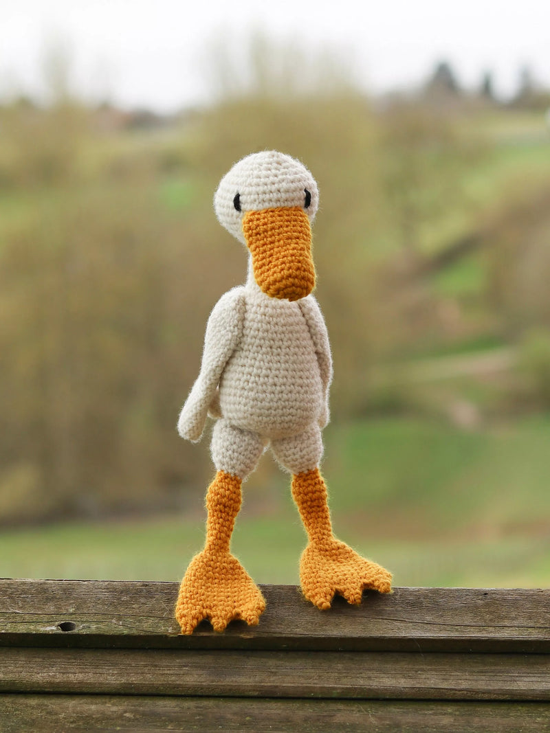 TOFT Geraldine Duck crochet kit with wool and pattern, UK version