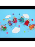 Buttonbag Rainbow Friends peg doll suitcase craft kit - British product