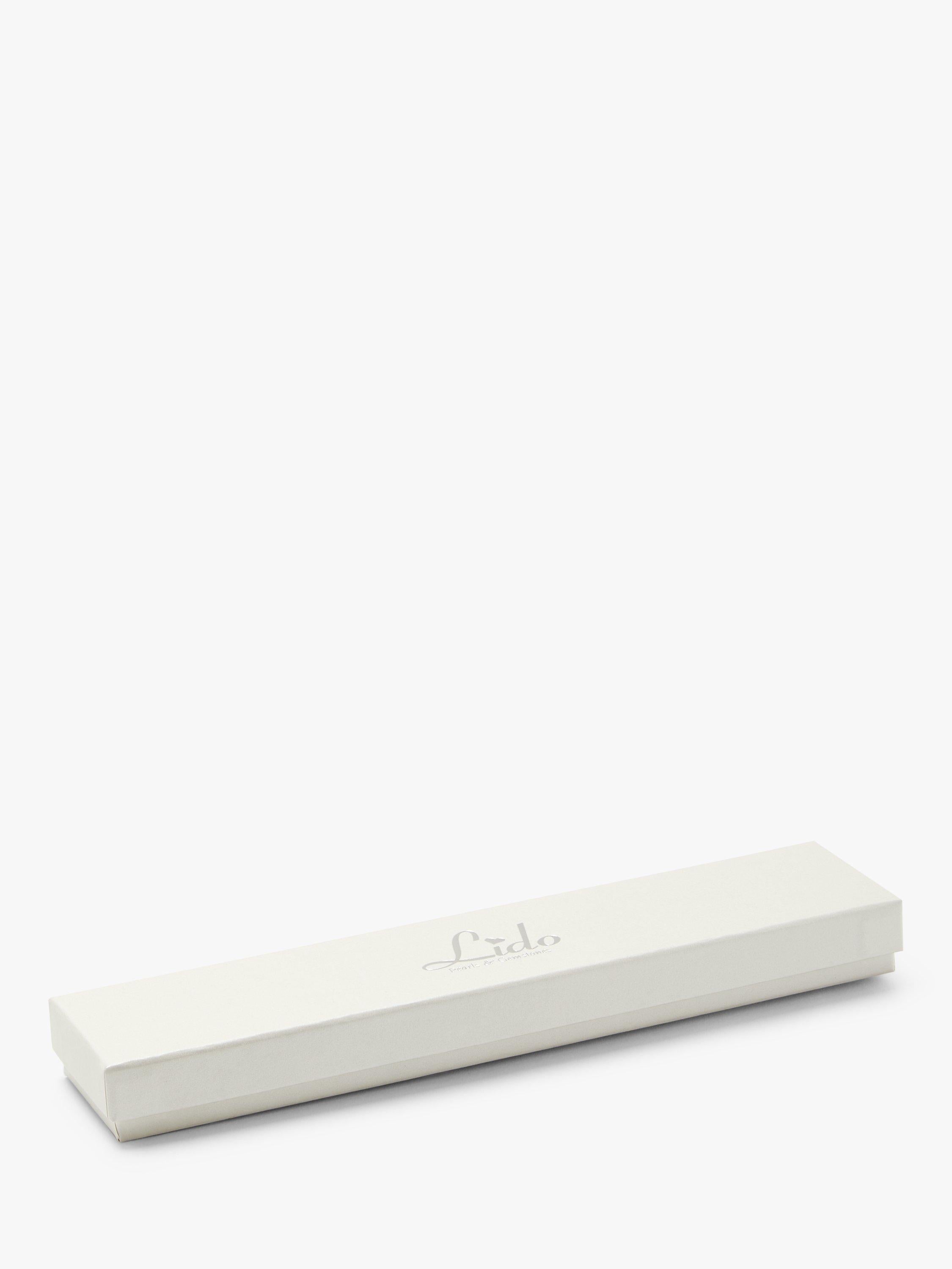 Lido freshwater pearl necklace white sterling silver (British brand)