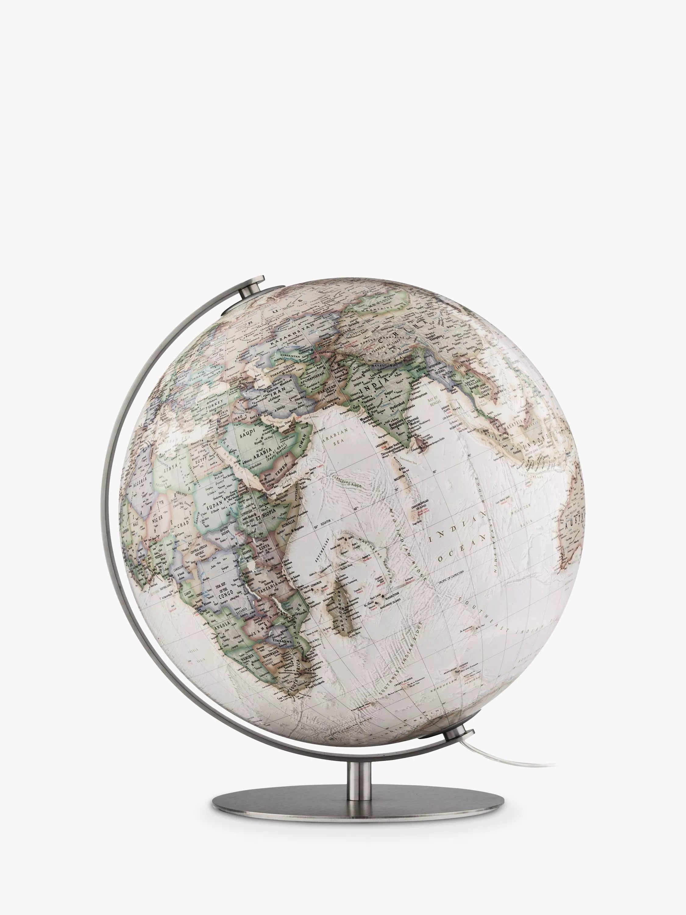 National Geographic antique style illuminated globe 37cm, UK version