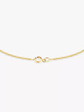 IBB 9ct gold textured heart pendant necklace with chain, UK version