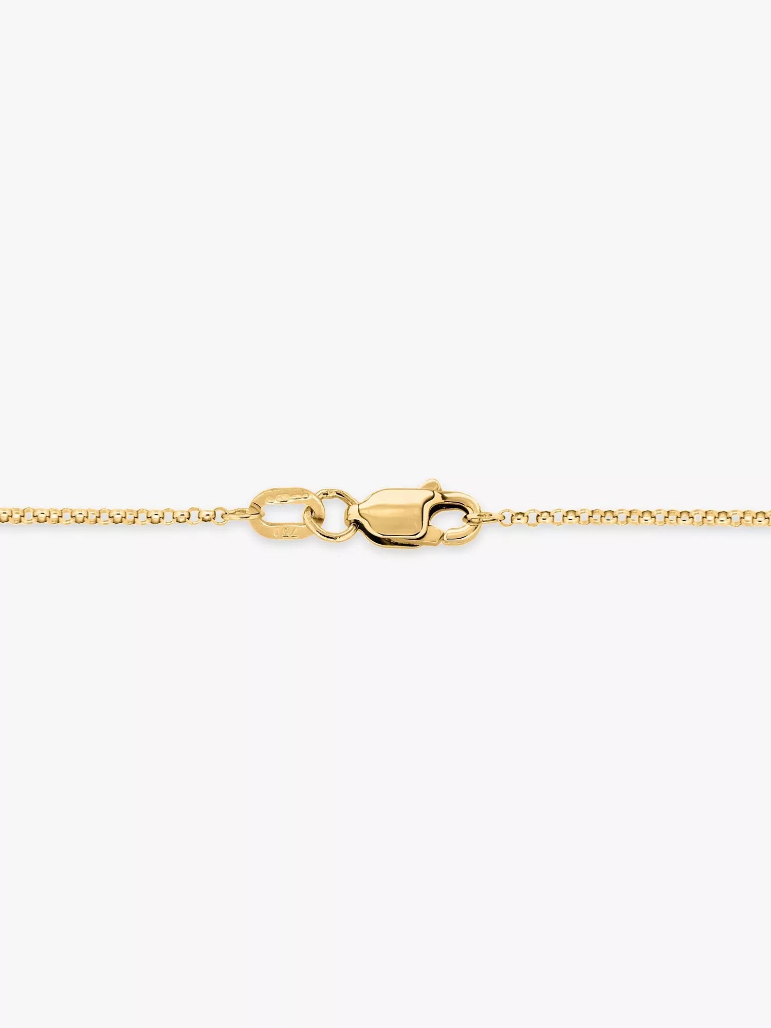 IBB 18ct gold belcher chain necklace 50cm (British brand)