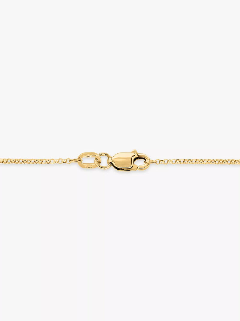 IBB 18ct gold belcher chain necklace 50cm (British brand)