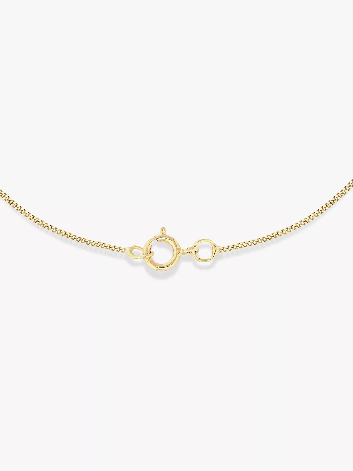 IBB 9ct gold compass and star pendant necklace - British product