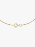 IBB 9ct gold round T bar pendant necklace, imported from the UK