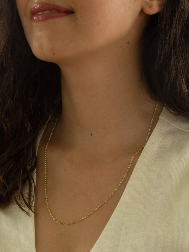 IBB 18ct gold trace chain 50cm, imported from the UK