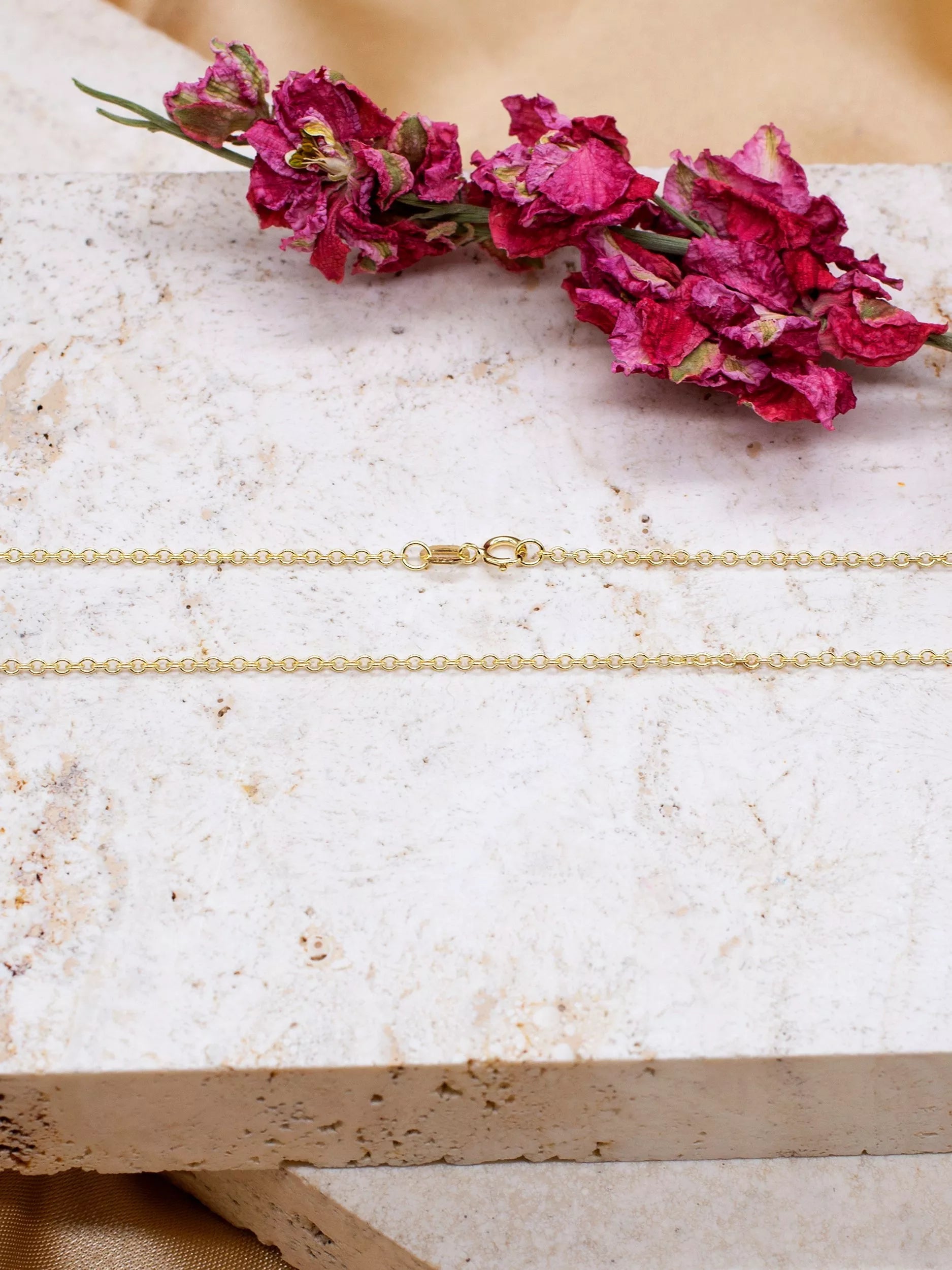 IBB 18ct gold trace chain 50cm, imported from the UK