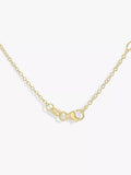 IBB 9ct gold cubic zirconia rose pendant necklace (British brand)