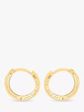 IBB 9ct gold diamond cut small hoop earrings, imported from the UK