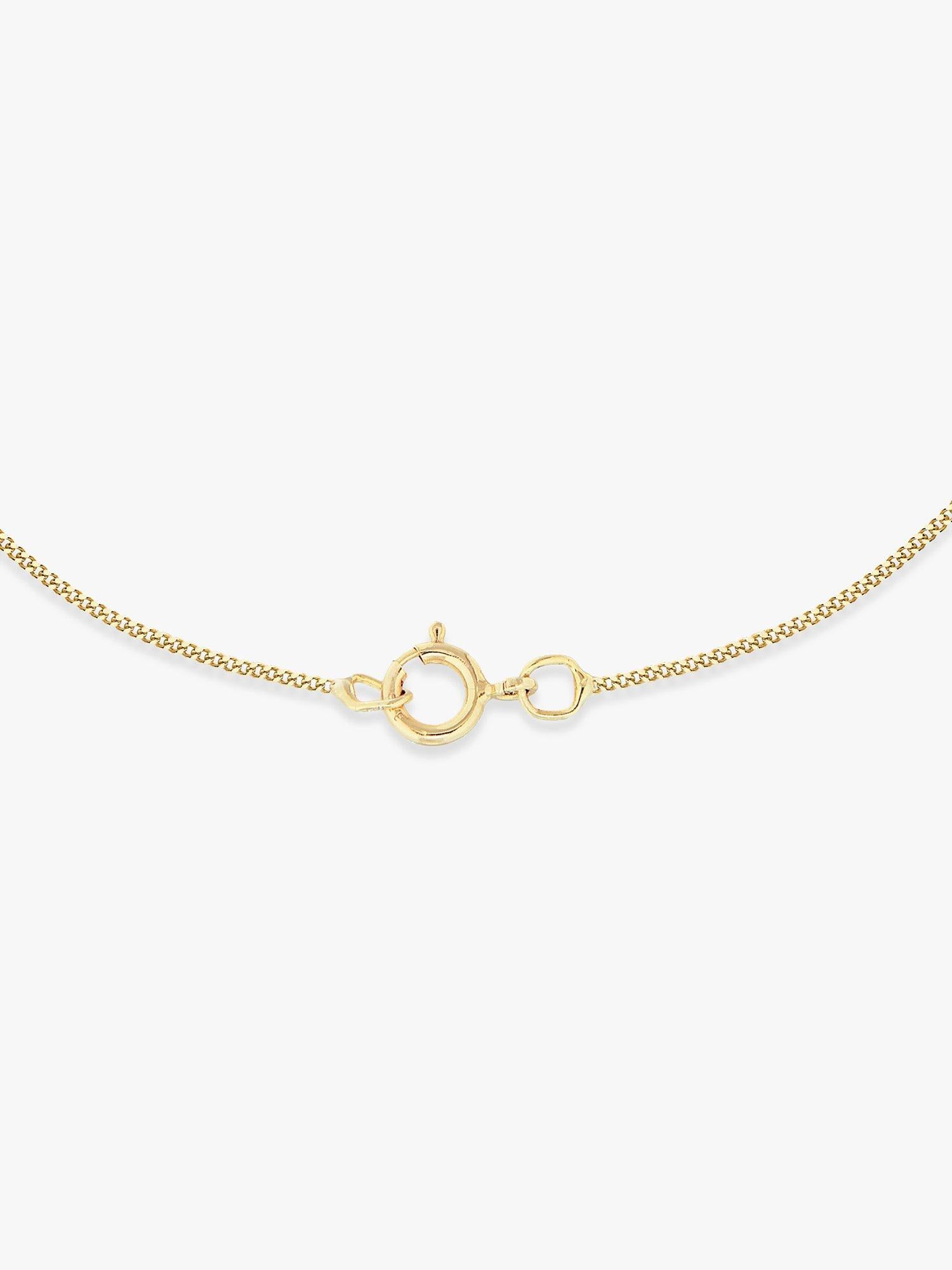 IBB gold cubic zirconia pendant necklace, imported from the UK