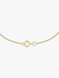 IBB 9ct gold circle pendant necklace with cubic zirconia, UK version