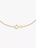 IBB 9ct gold circle pendant necklace with cubic zirconia, UK version