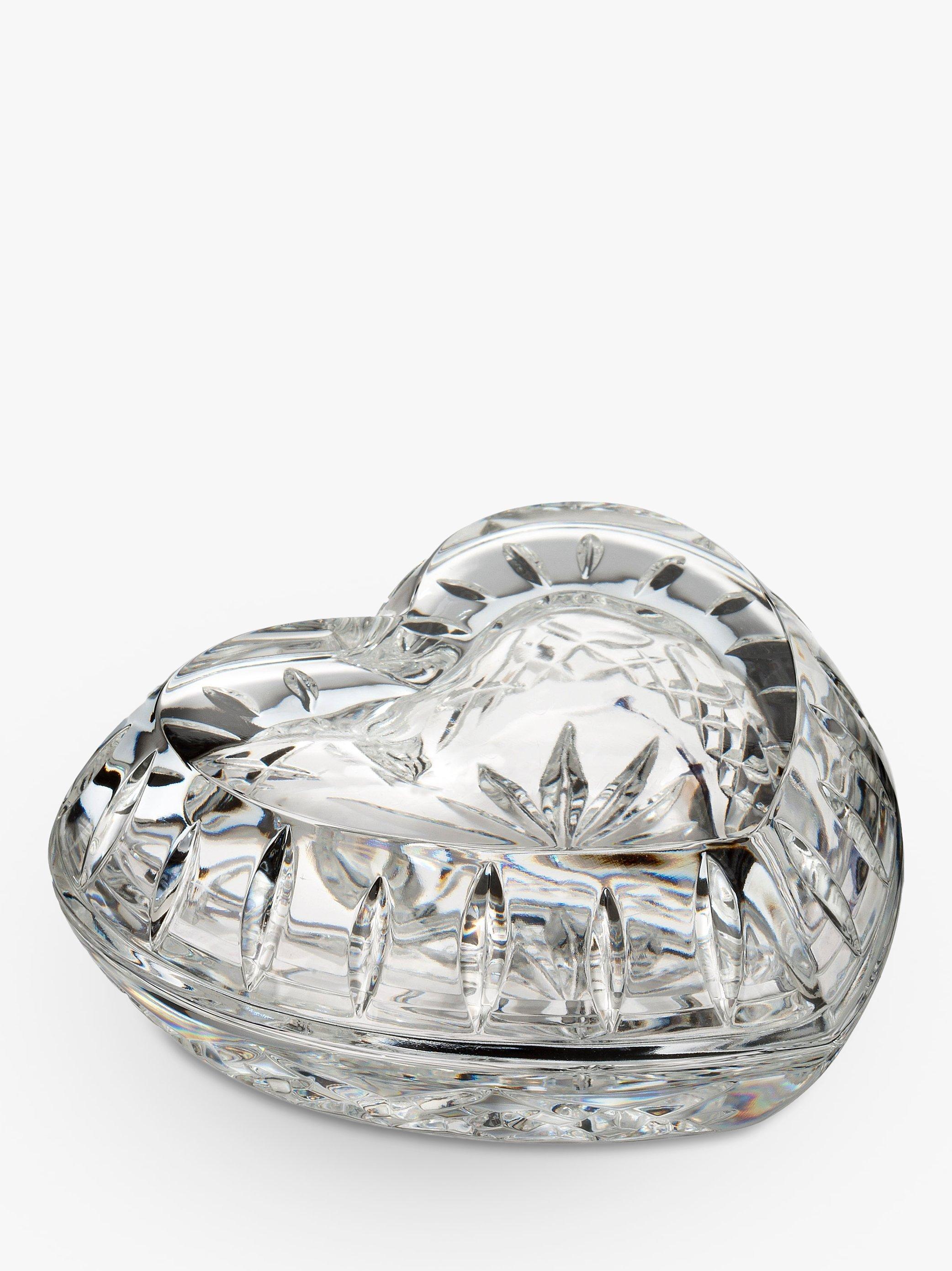 Waterford Crystal Giftology heart box cut glass 570g, UK version