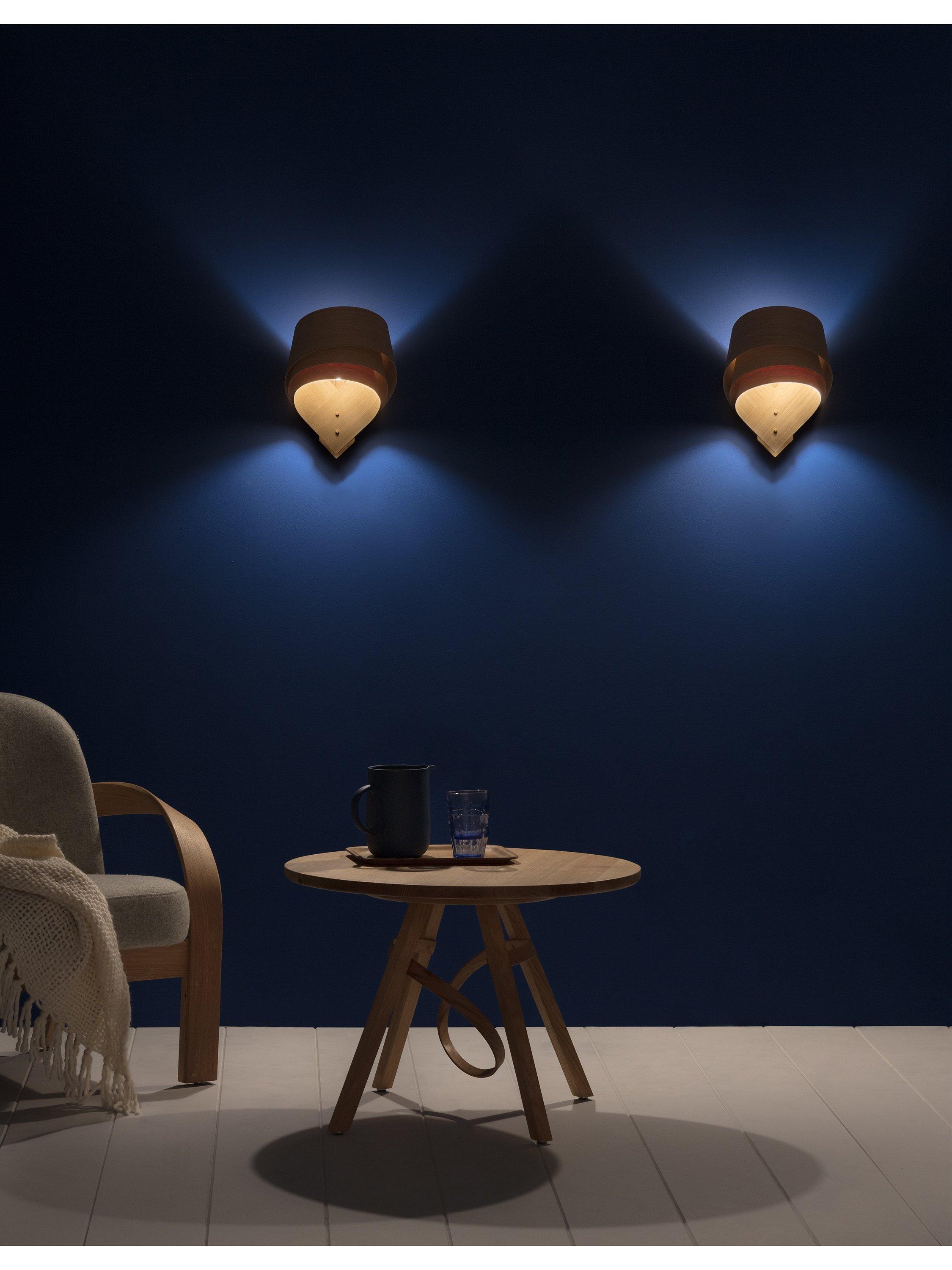 Tom Raffield Cape layered oak wall light (British brand)