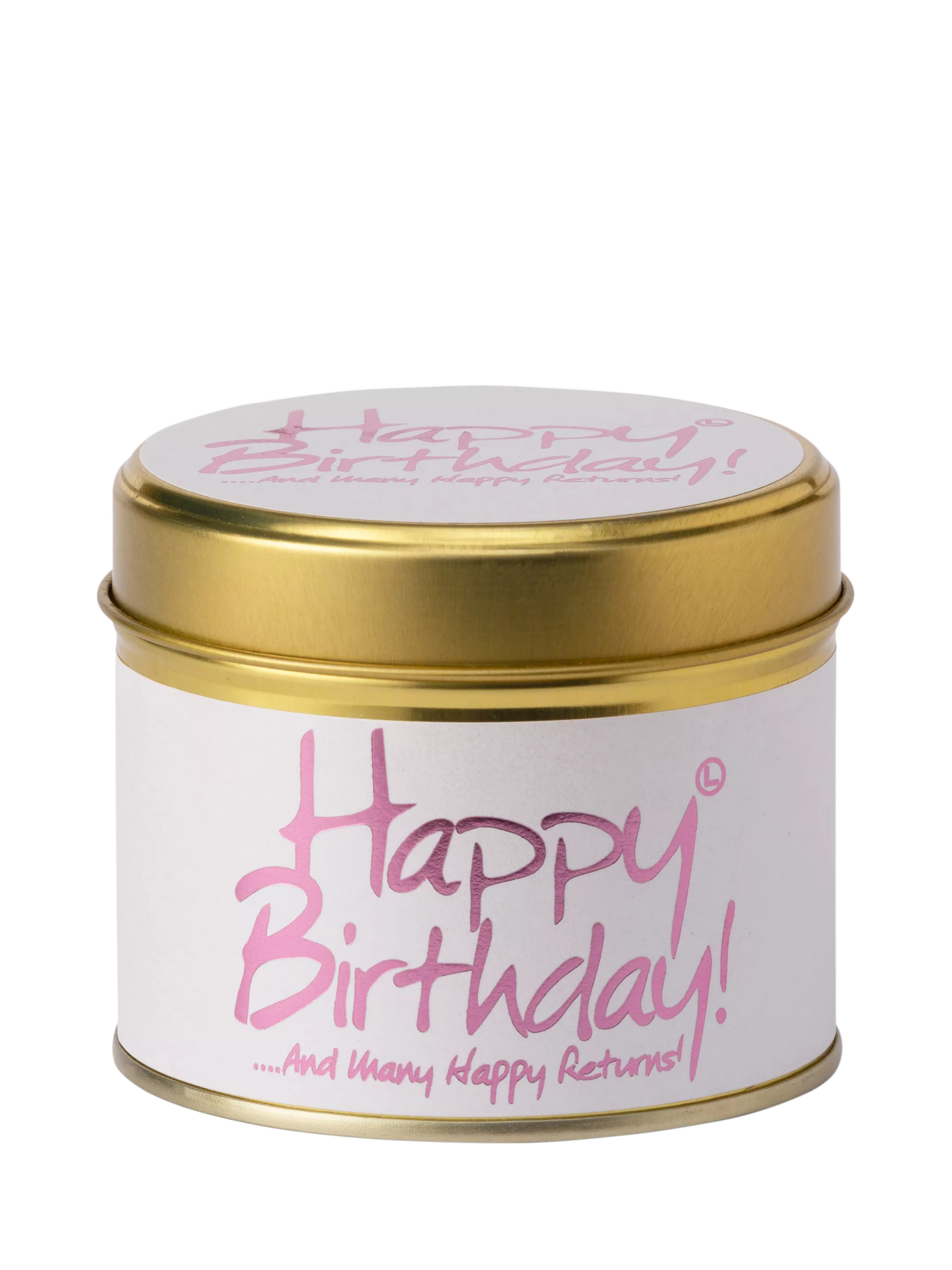Lily-flame Happy Birthday scented tin candle 230g, UK version