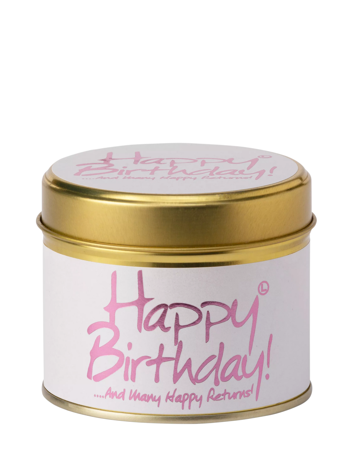 Lily-flame Happy Birthday scented tin candle 230g, UK version