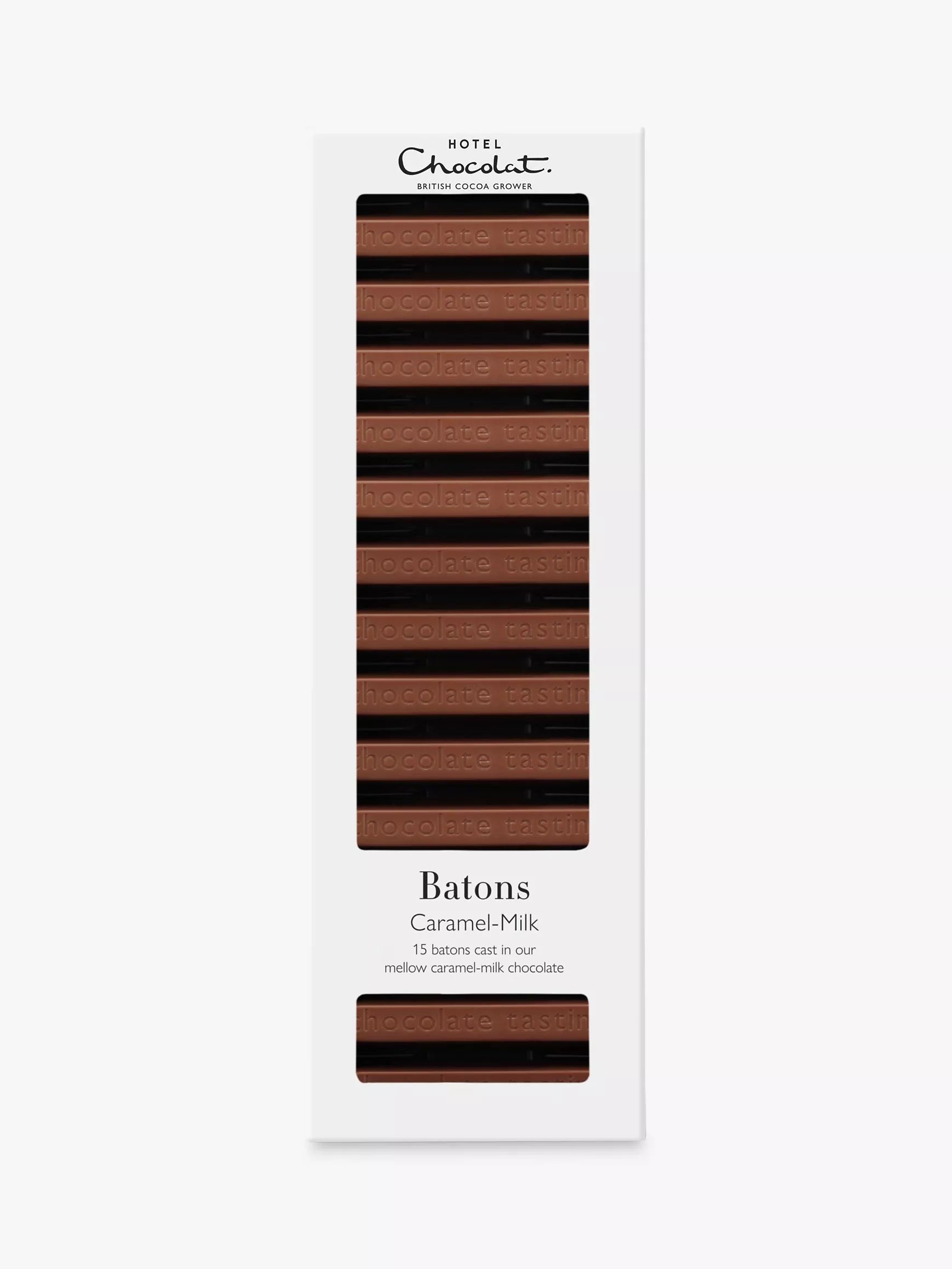 Hotel Chocolat caramel milk chocolate batons 120g, UK version