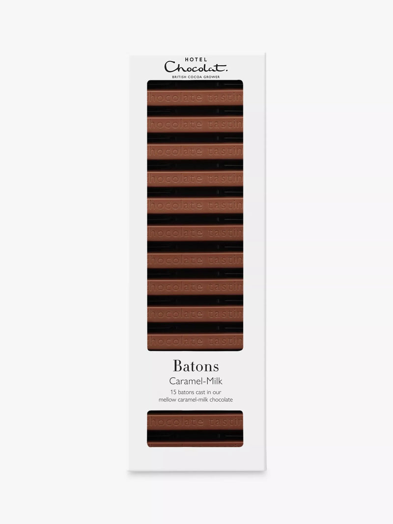 Hotel Chocolat caramel milk chocolate batons 120g, UK version