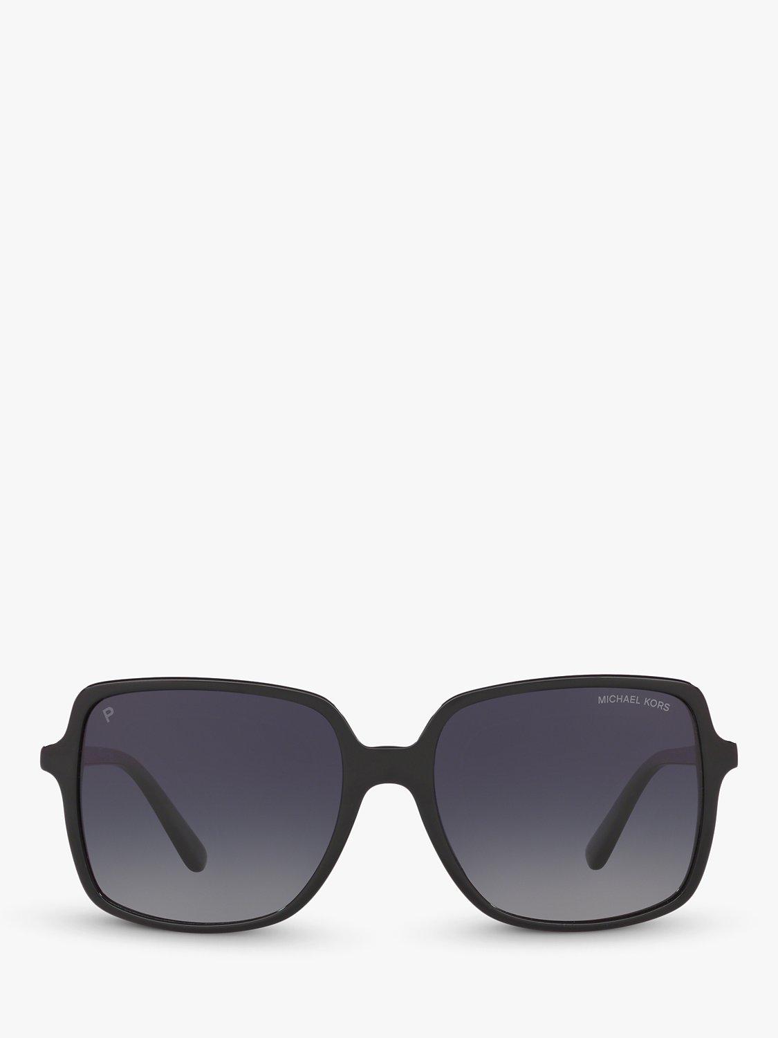 Michael Kors black polarised square sunglasses gradient 56mm, imported from the UK