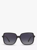 Michael Kors black polarised square sunglasses gradient 56mm, imported from the UK