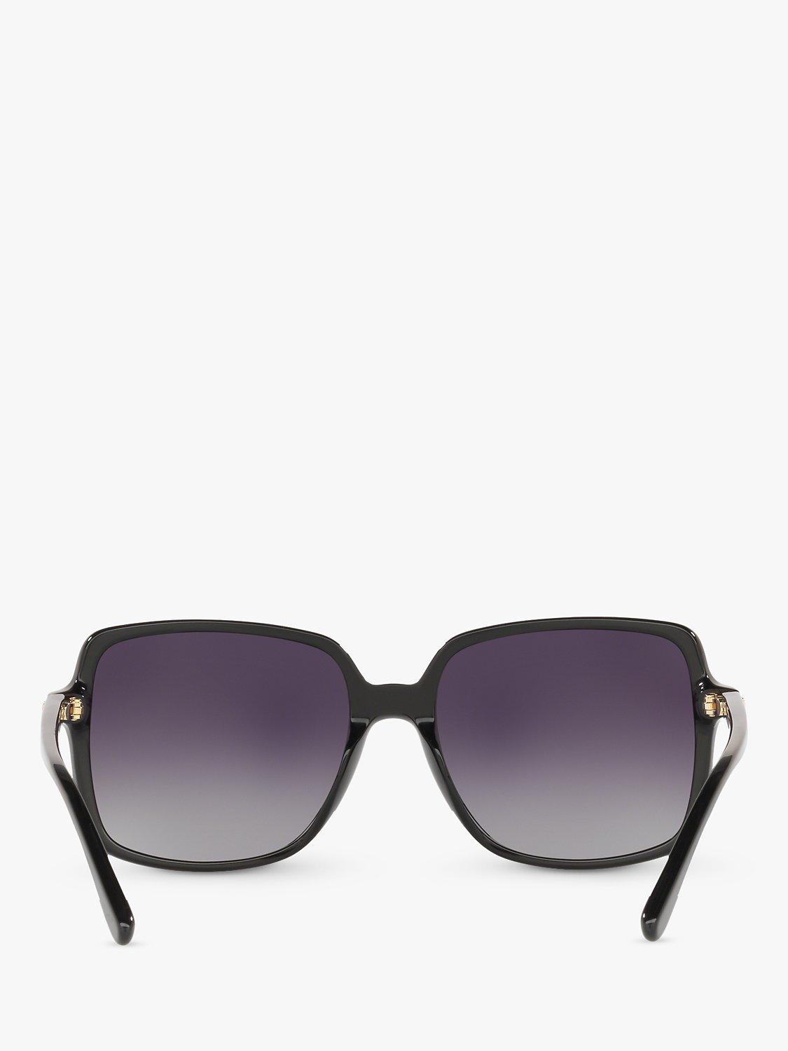 Michael Kors black polarised square sunglasses gradient 56mm, imported from the UK