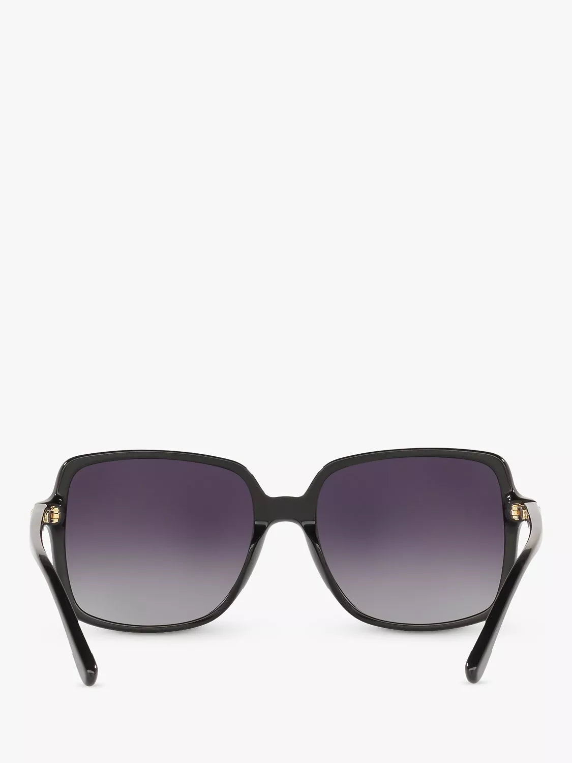 Michael Kors black polarised square sunglasses gradient 56mm, imported from the UK