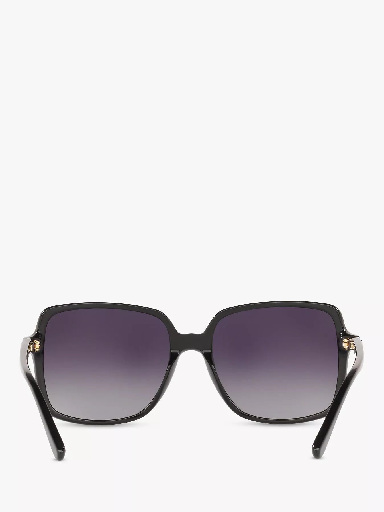 Michael Kors black polarised square sunglasses gradient 56mm, imported from the UK