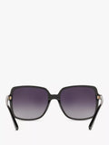 Michael Kors black polarised square sunglasses gradient 56mm, imported from the UK