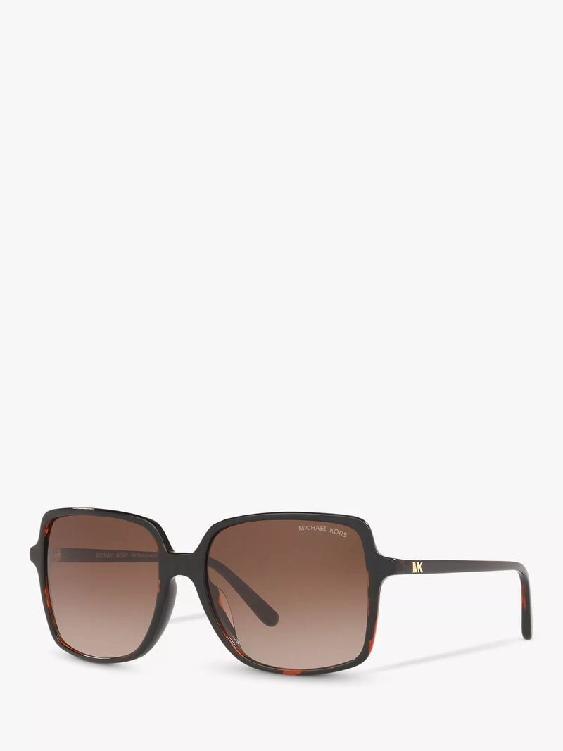 Michael Kors square sunglasses tortoise brown gradient 56mm, imported from the UK