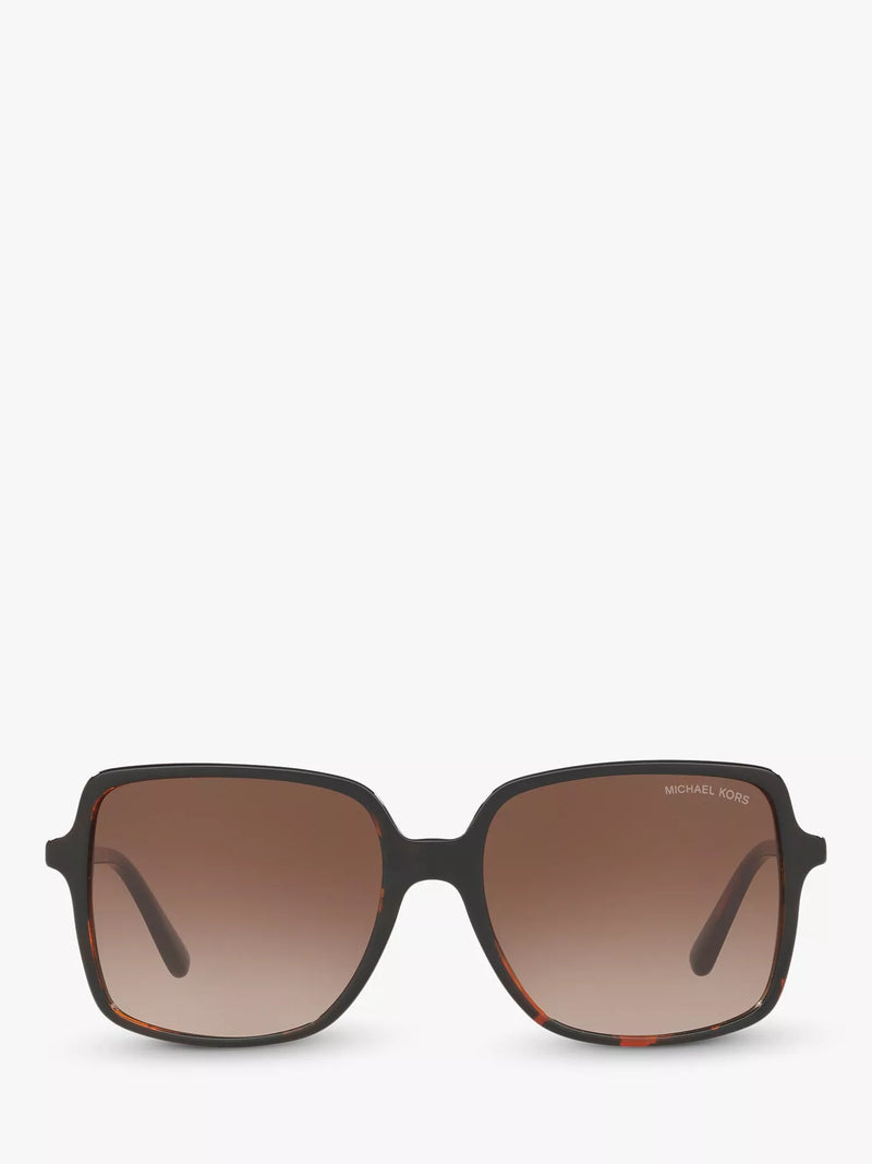 Michael Kors square sunglasses tortoise brown gradient 56mm, imported from the UK