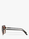 Michael Kors square sunglasses tortoise brown gradient 56mm, imported from the UK