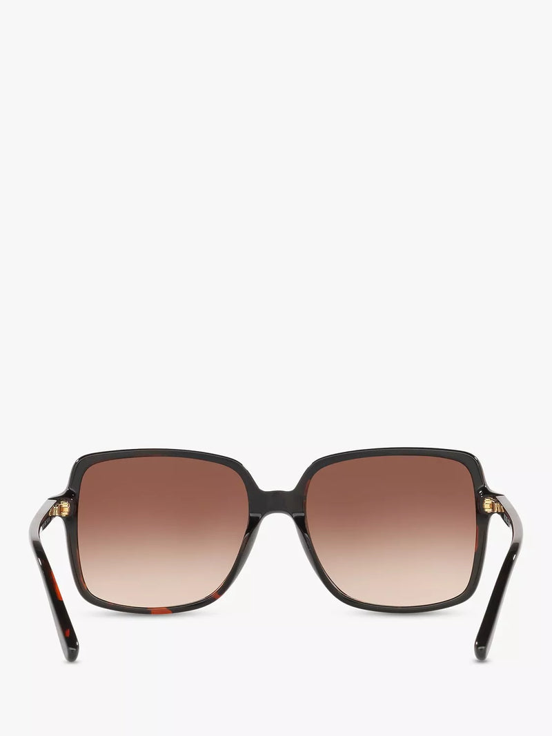 Michael Kors square sunglasses tortoise brown gradient 56mm, imported from the UK