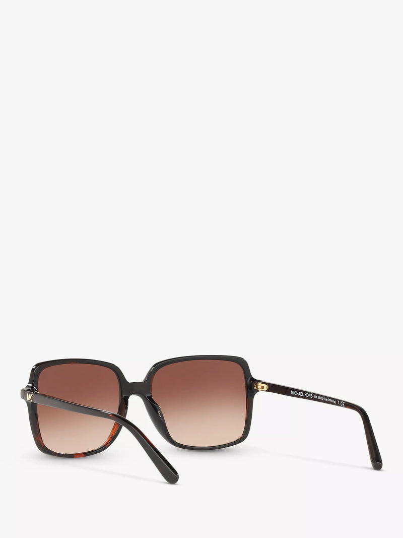 Michael Kors square sunglasses tortoise brown gradient 56mm, imported from the UK