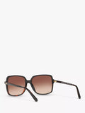 Michael Kors square sunglasses tortoise brown gradient 56mm, imported from the UK
