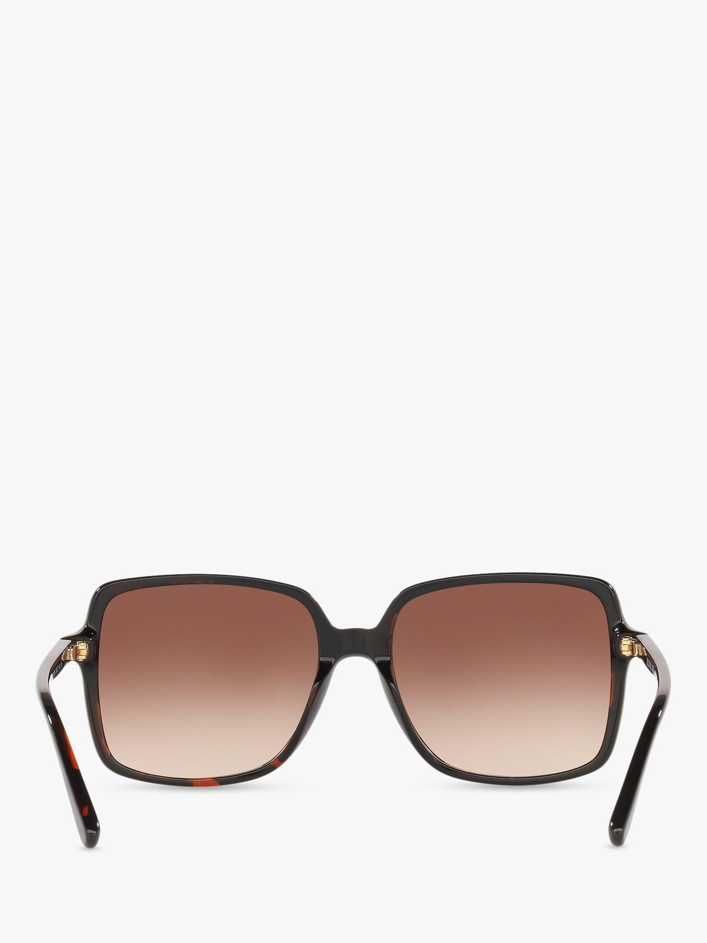 Michael Kors square sunglasses tortoise brown gradient 56mm, imported from the UK