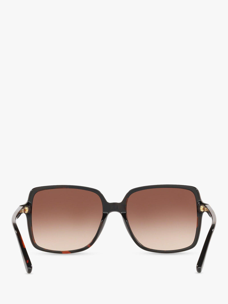 Michael Kors square sunglasses tortoise brown gradient 56mm, imported from the UK