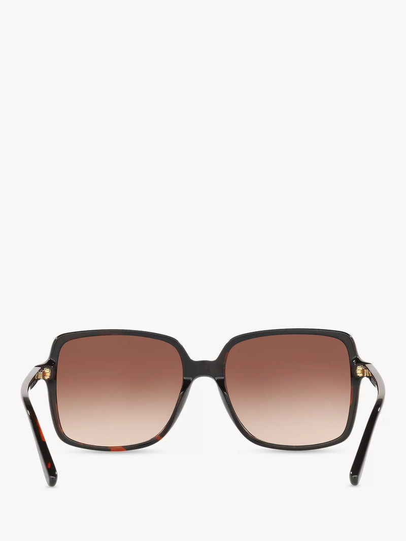 Michael Kors square sunglasses tortoise brown gradient 56mm, imported from the UK