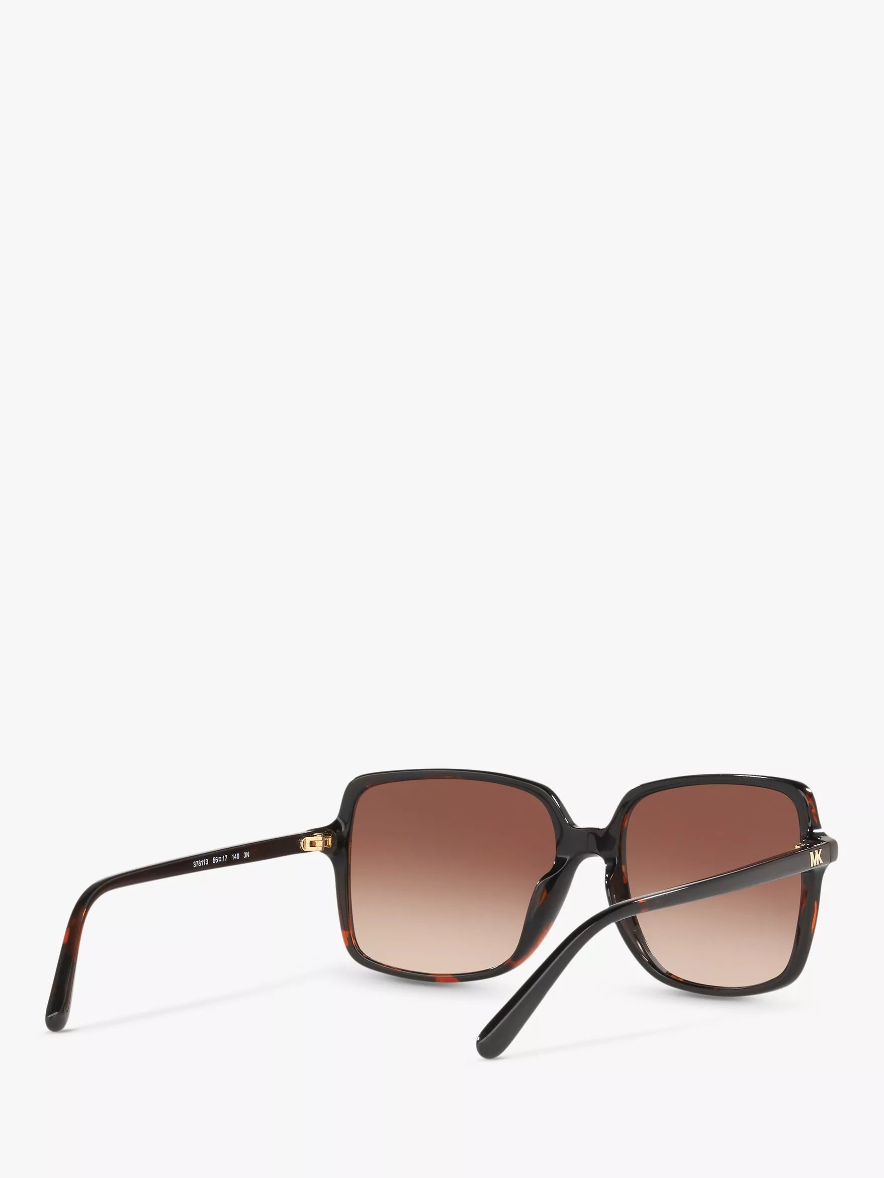 Michael Kors square sunglasses tortoise brown gradient 56mm, imported from the UK