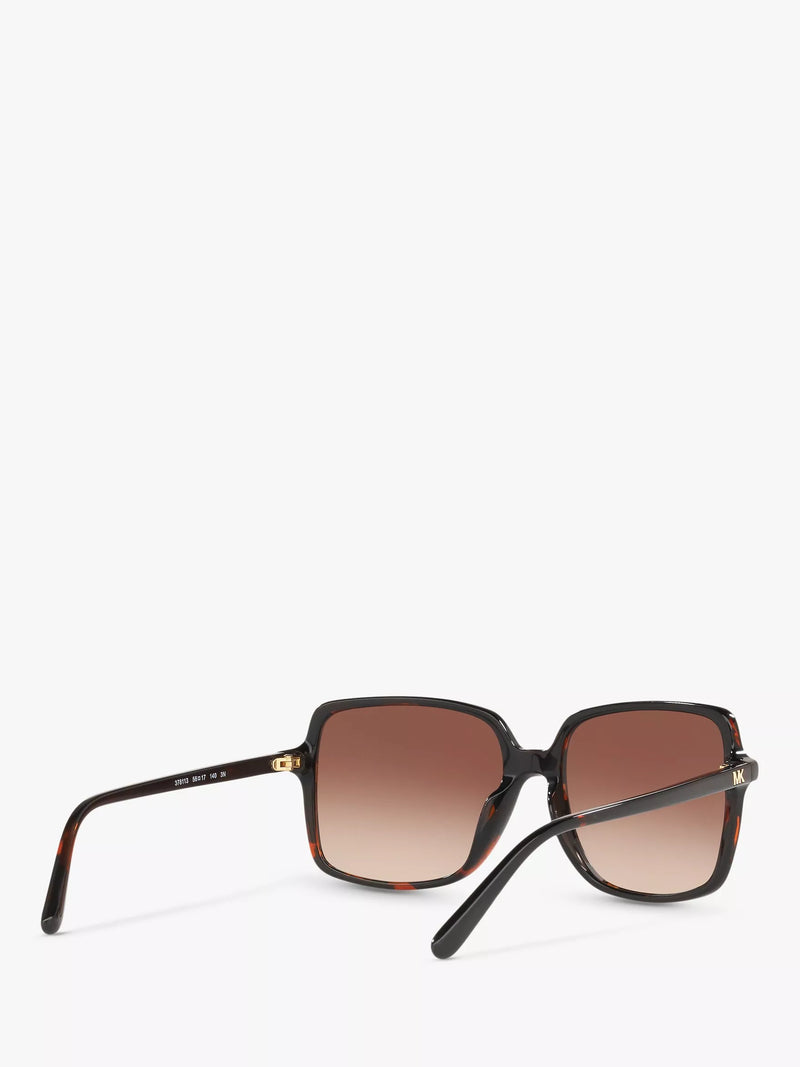Michael Kors square sunglasses tortoise brown gradient 56mm, imported from the UK