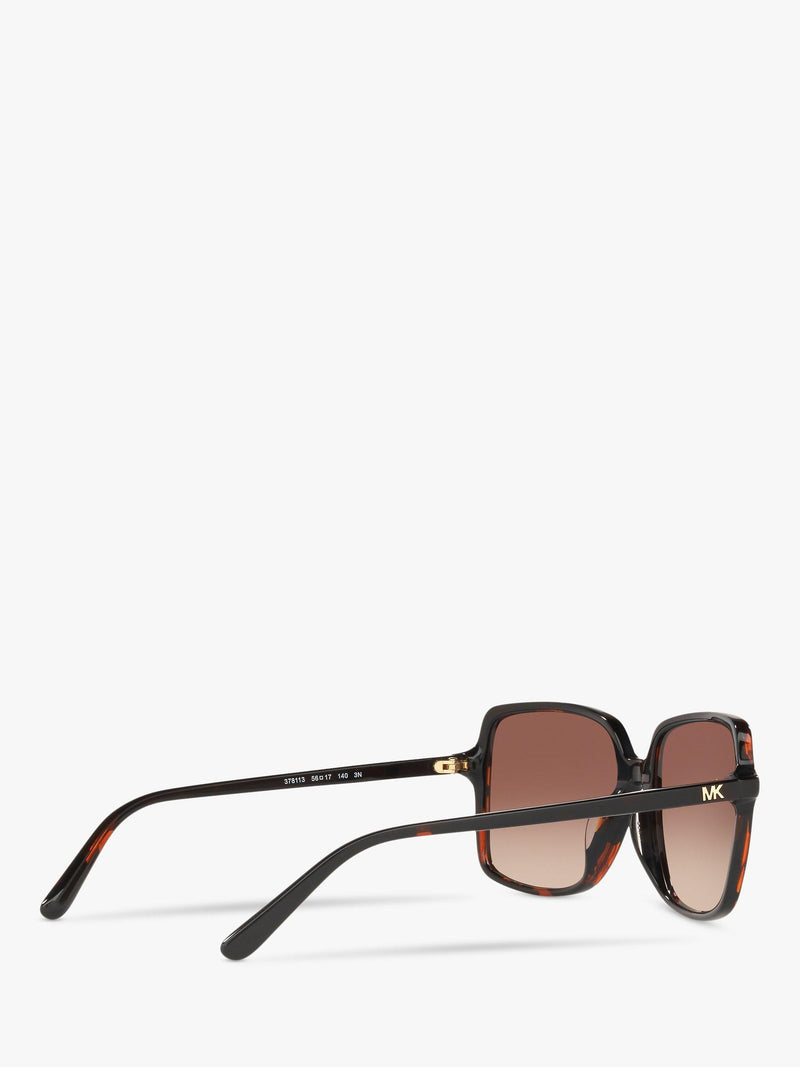 Michael Kors square sunglasses tortoise brown gradient 56mm, imported from the UK