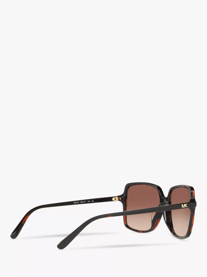 Michael Kors square sunglasses tortoise brown gradient 56mm, imported from the UK