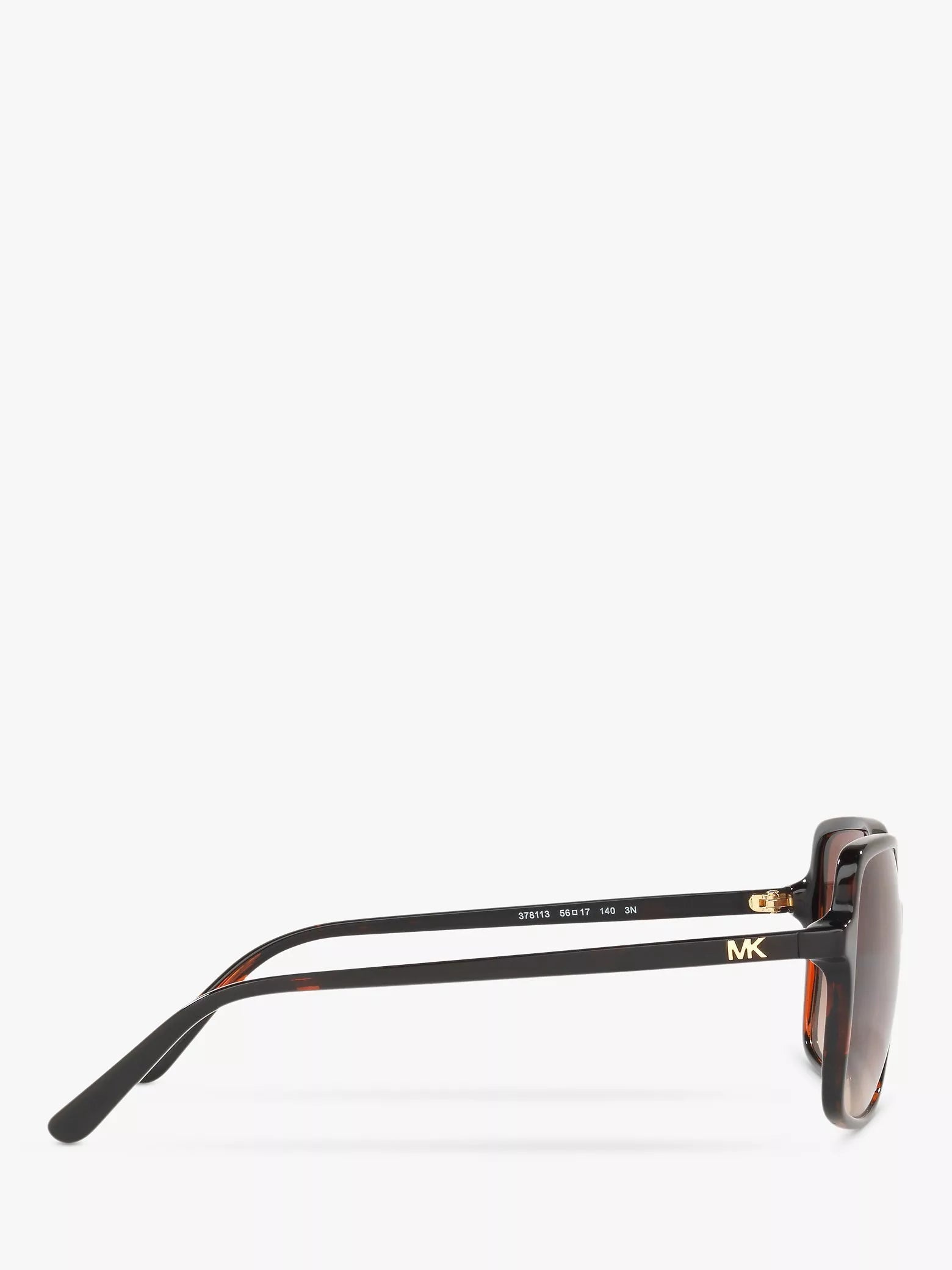 Michael Kors square sunglasses tortoise brown gradient 56mm, imported from the UK