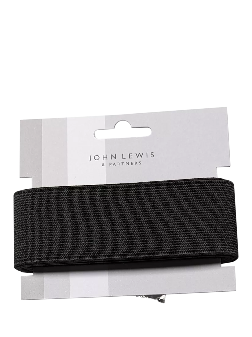 John Lewis elastic 13mm black 2 metres, UK version