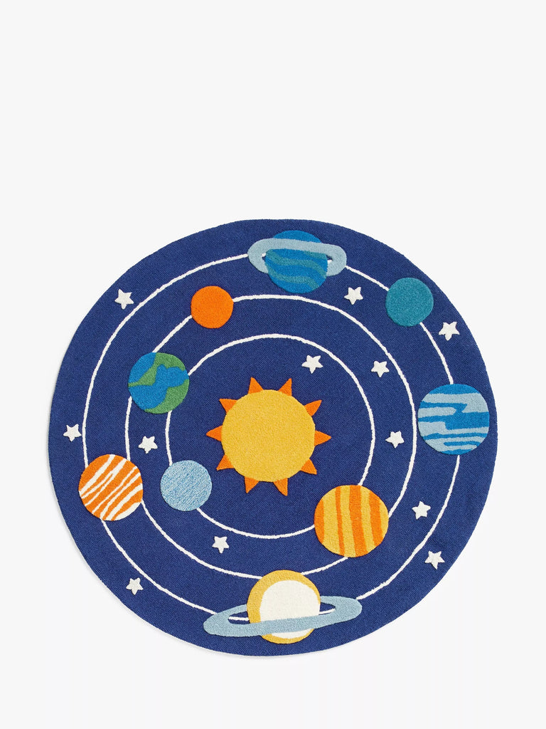 John Lewis Outer Space Rug, Dia.120cm, Blue