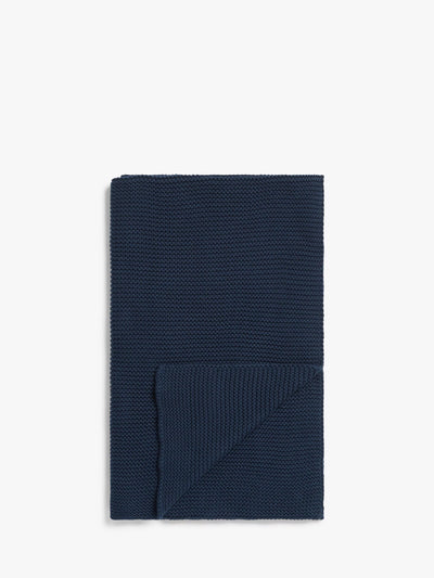 Soft Pure Cotton Knitted Throw for Layering and Cosy Finishing